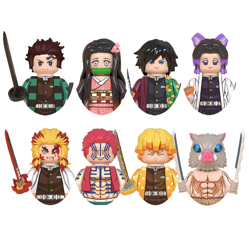 Demon Slayer Kimetsu no Yaiba WM2336 For Gifts Building Blocks Toys Mini Action Figures Minifigures Collection DIY Educational