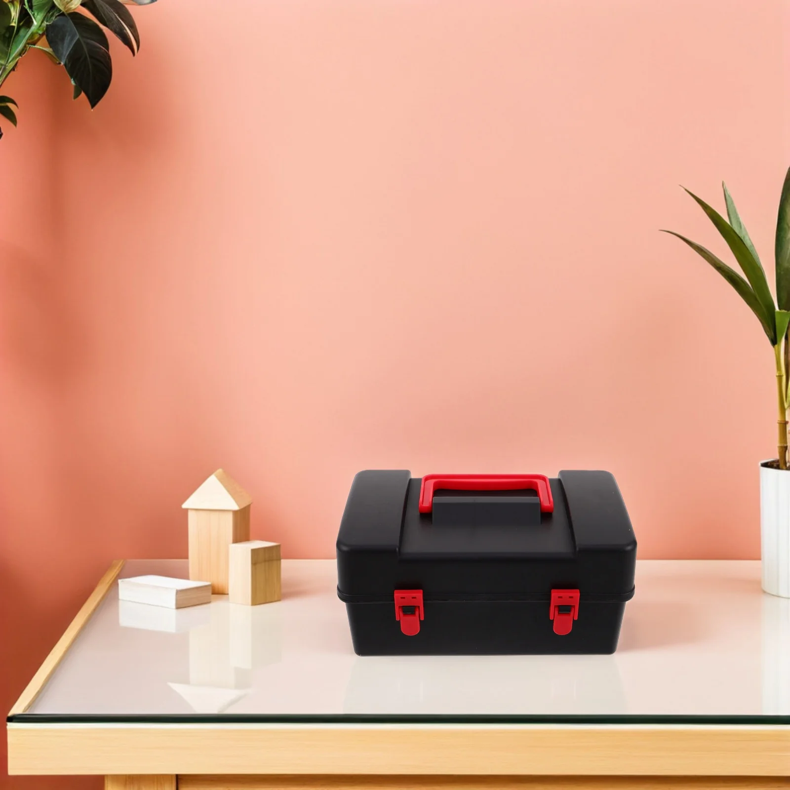 Custodia per trottola 8,65x4,72x4,32 pollici Scatola portaoggetti in plastica con coperchio sicuro per accessori da battaglia giroscopica Portatile leggero