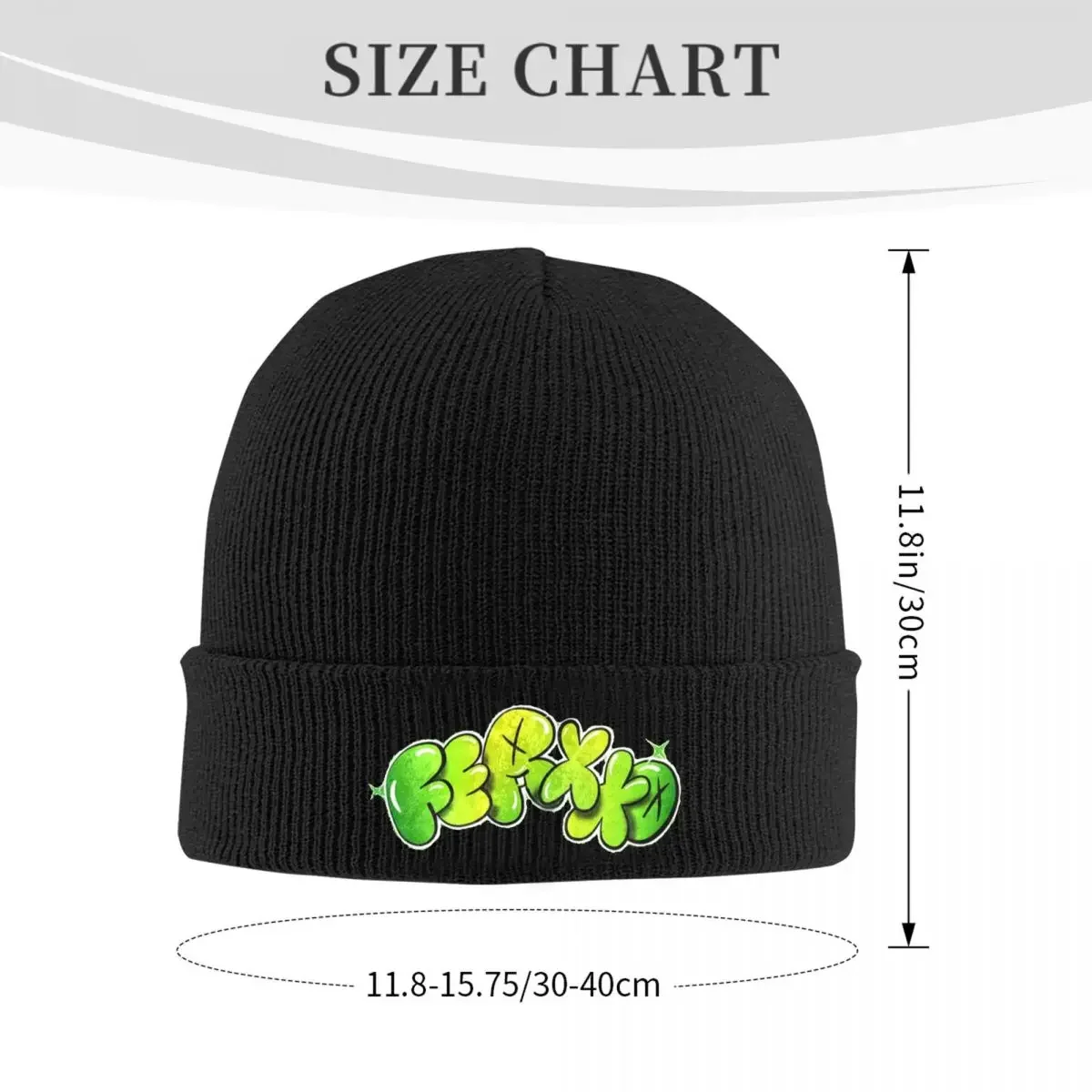 Feid Ferxxo Logo Knitted Hat for Women Men Beanie Winter Hat Acrylic 90s Rapper Hip Hop Cap