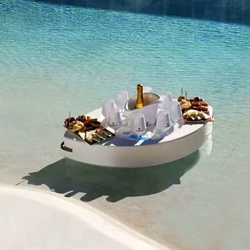 Luxury hotel swimming pool tray water floating tray EVA swimming pool floating pool table