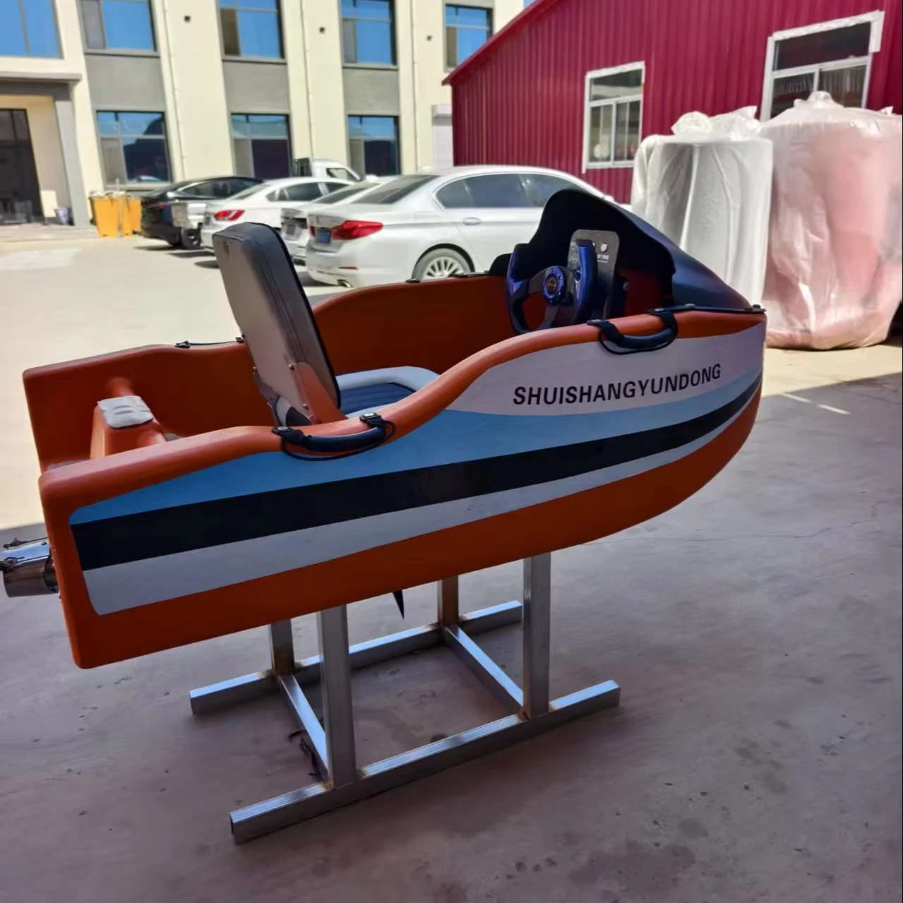 2026 new YX fast and slow gear operation is flexible. Hydraulic electric kart boat motorboat.