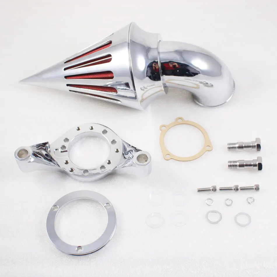 ل هارلي ديفيدسون CV المكربن دلفي V-Twin سبايك منقي هواء مجموعة مرشح K & N دراجة نارية اكسسوارات كروم/أسود