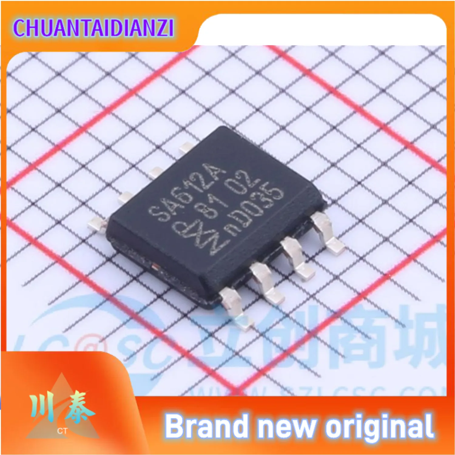 5pcs/lot SA612AD SA612A NE612AD NE612A SA612 NE612 SOP-8 In Stock