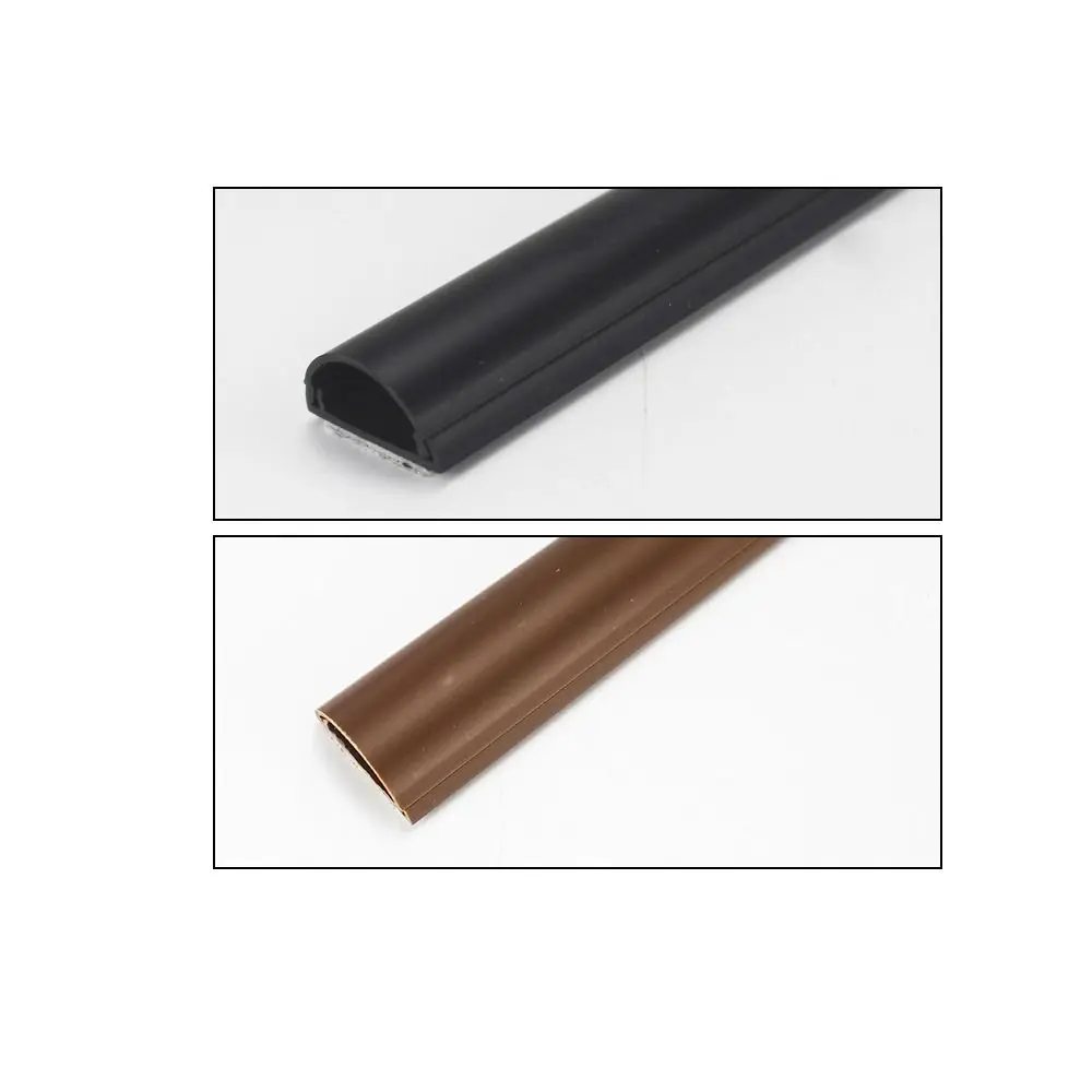 Anti-extrusion Floor Cord Cover Cable Cover Durable Arc Cord Protector Self-Adhesive Semicircle Electric Wire Slot Home Outdoor