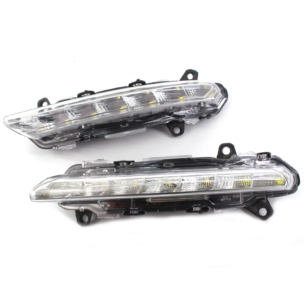 LED DRL النهار تشغيل الضباب الخفيف مصباح الجانب الأيسر الأيمن لمرسيدس S-Class W221 عدة A 221 820 17 56 C250 C300