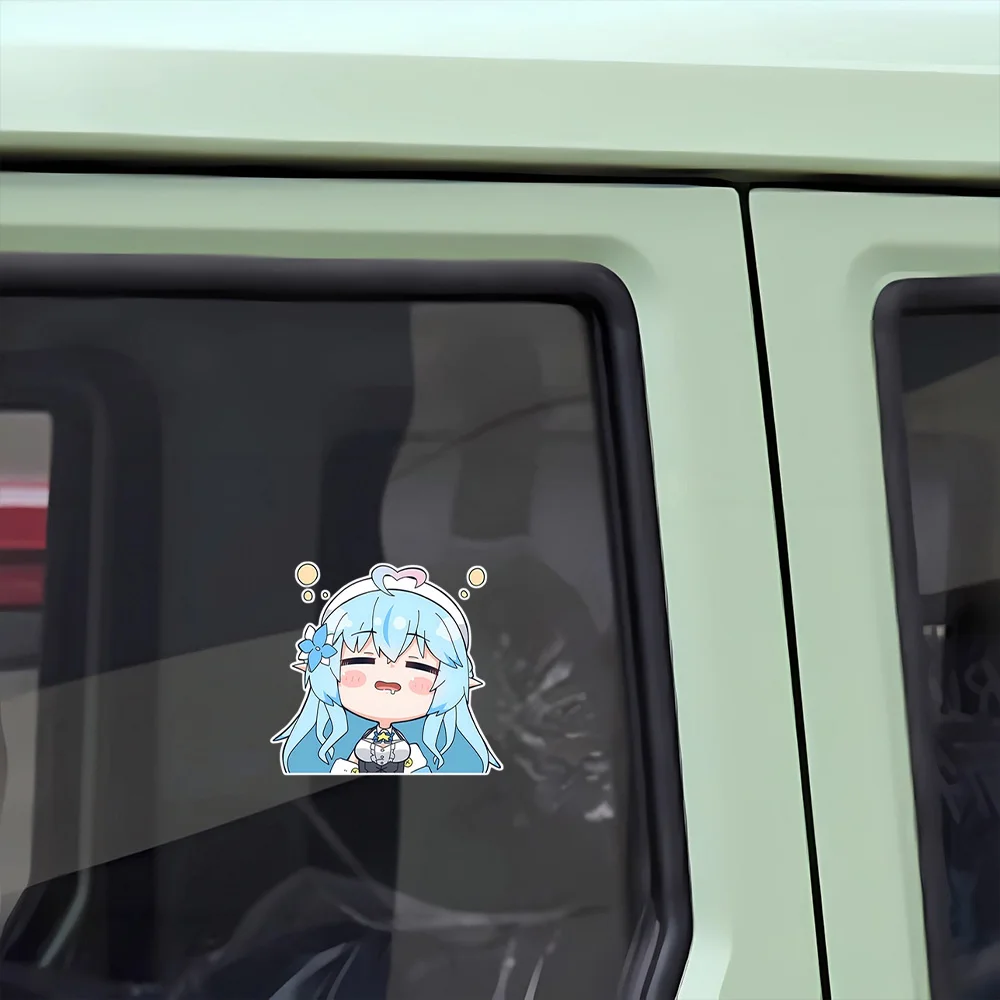 Various Sizes Hololive Yukihana Lamy Car Vinyl PVC Sticker Waterproof JDM Body Truck Bumper Rear Window Decal Tuning Accessories