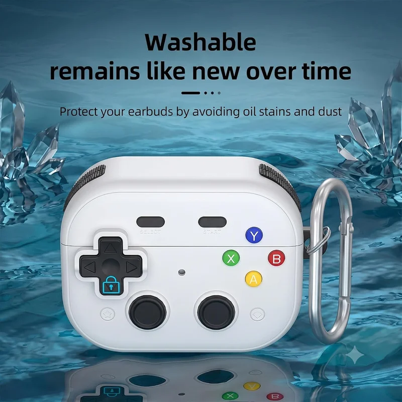 Game Lock Case For AirPods Pro 3 With Safety Lock Protection Case Cover 3D Game Console Hard Shell For AirPods 4/4 ANC/Pro3 Case