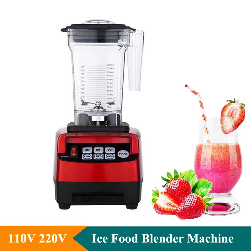 

1500W Fruit Smoothie Machine Ice Juice Blender Smoothie Maker Machine Red And Black Electric Food Mixer Shakes Machine