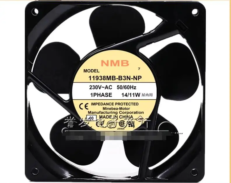 

NMB 11938MB-B3N-NP AC 230V 14/11W 120x120x38mm Server Cooling Fan