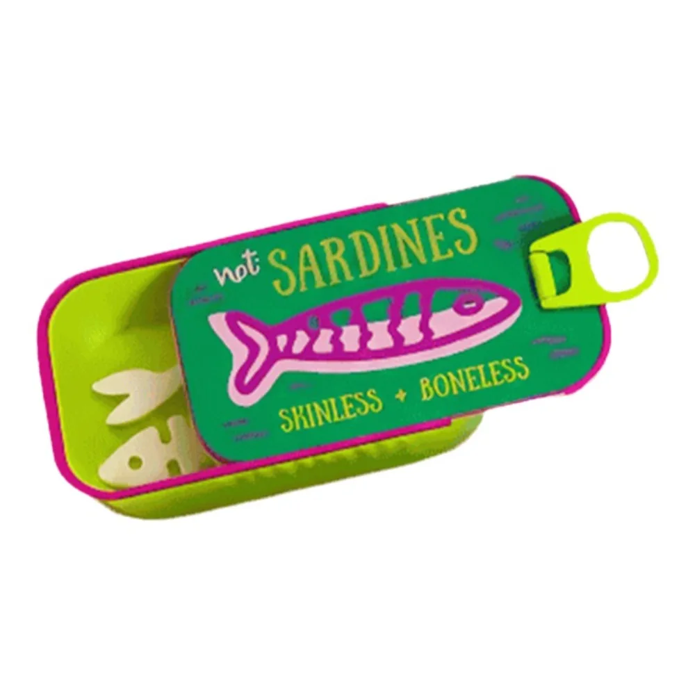 3D Printed Sardine Tin Jewelry Box Multi Functional Creative Necklace and Earring Storage Box Durable Decorative