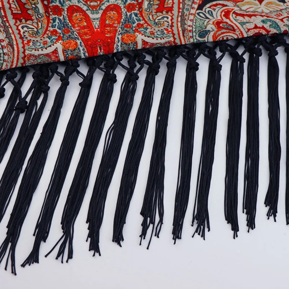 

New Triangular Waistband Tassel Exquisite Embroidered Boho Fringe Waist Scarf Belt Decorative Tassel Hem Skirt Spring Summer