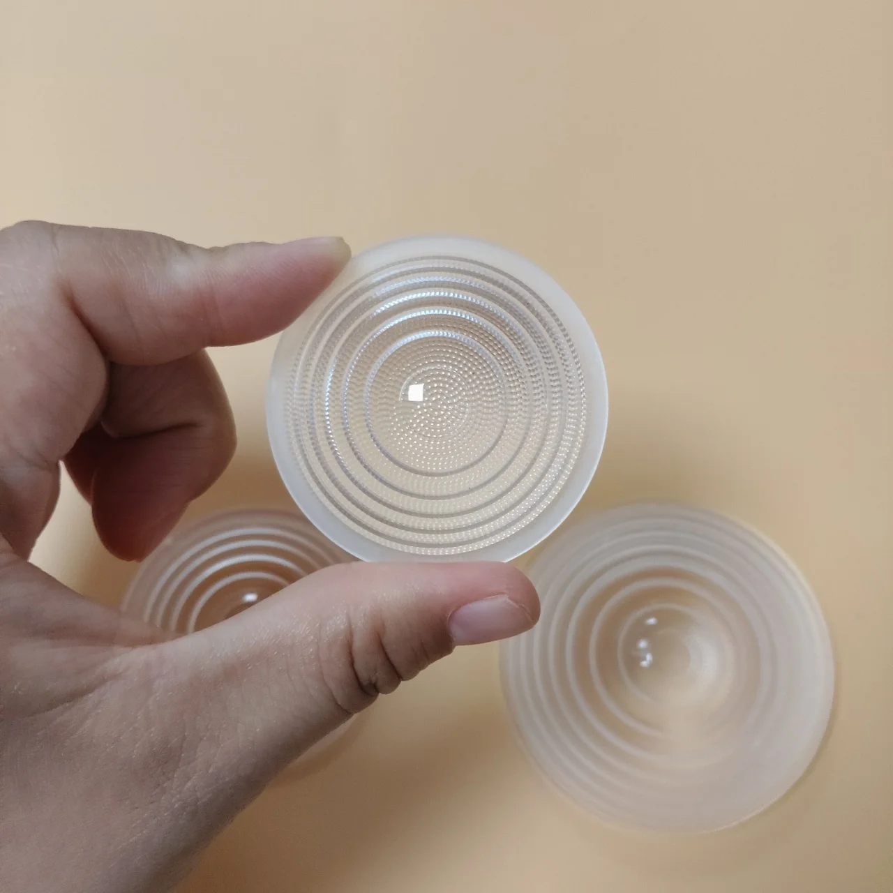1PC PMMA Ultra Thin Anti‑Glare Focus Lens 43‑75mm Diameter For LED Spotlight Light Source Bead