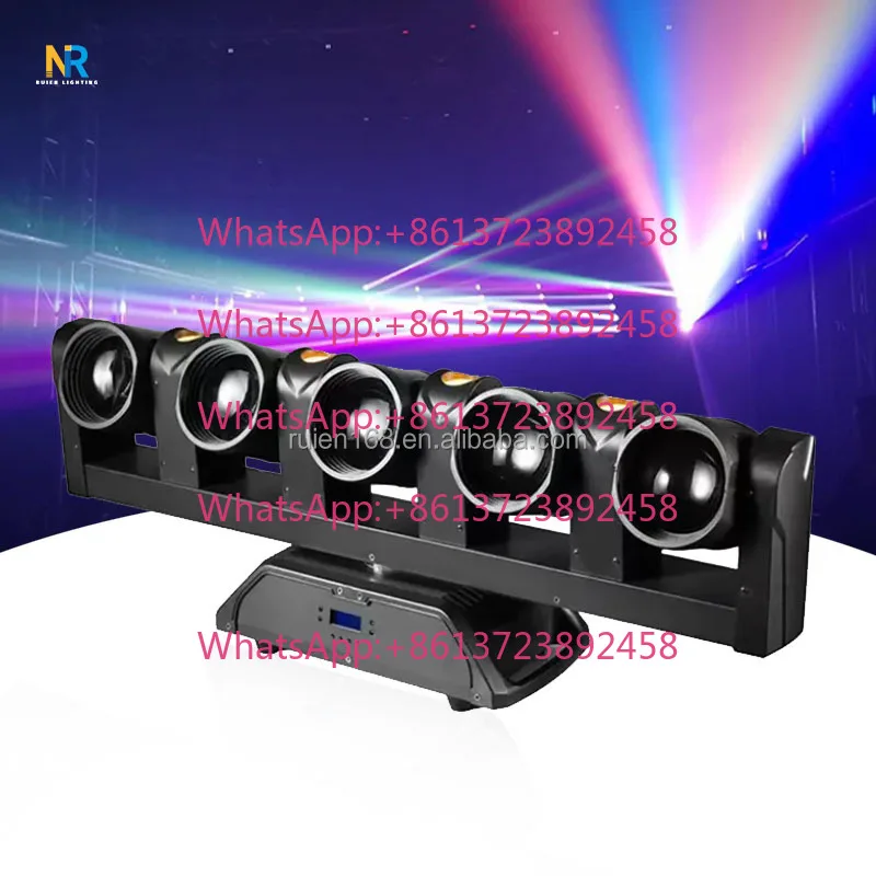 Five-Fingered Sword Moving Head Beam Light Led 5-Eye Rotating Spotlight Is Suitable for Bar Live Streaming Rooms