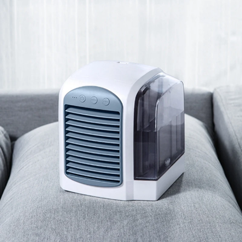 3 Speed, 380ml Water Tank, Low Noise, Portable Ac Fast Cooling, Humidifier, Fan for Bedroom Office Home-ABLA