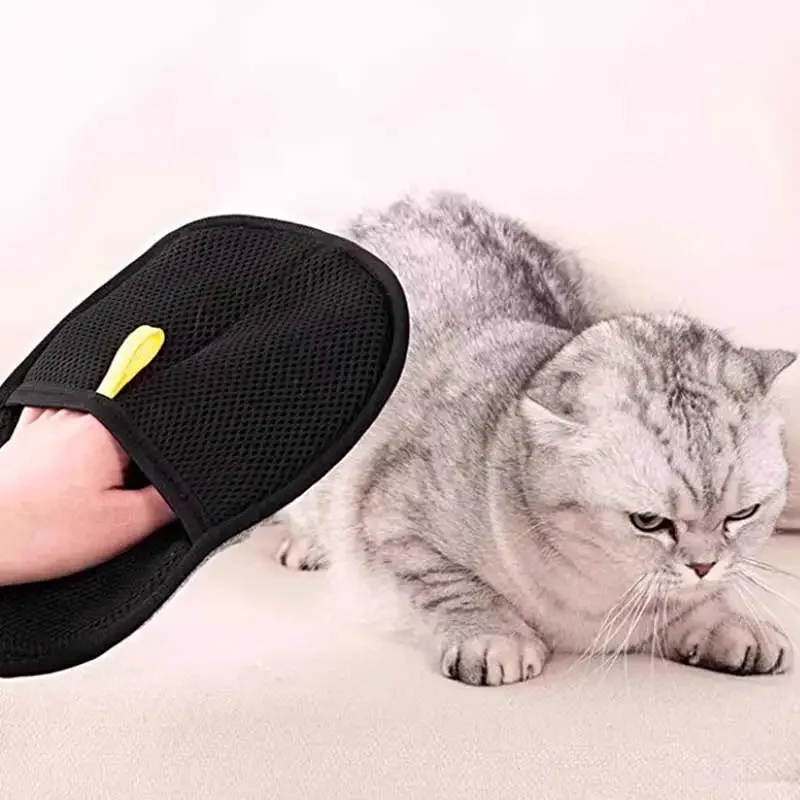 

1PCS Pet Hair Glove Double-Sided Static Fur Gloves Cat Dog Fur Magnet Gloves for Washing Deshedding Cleaning Carpets Sofas 97