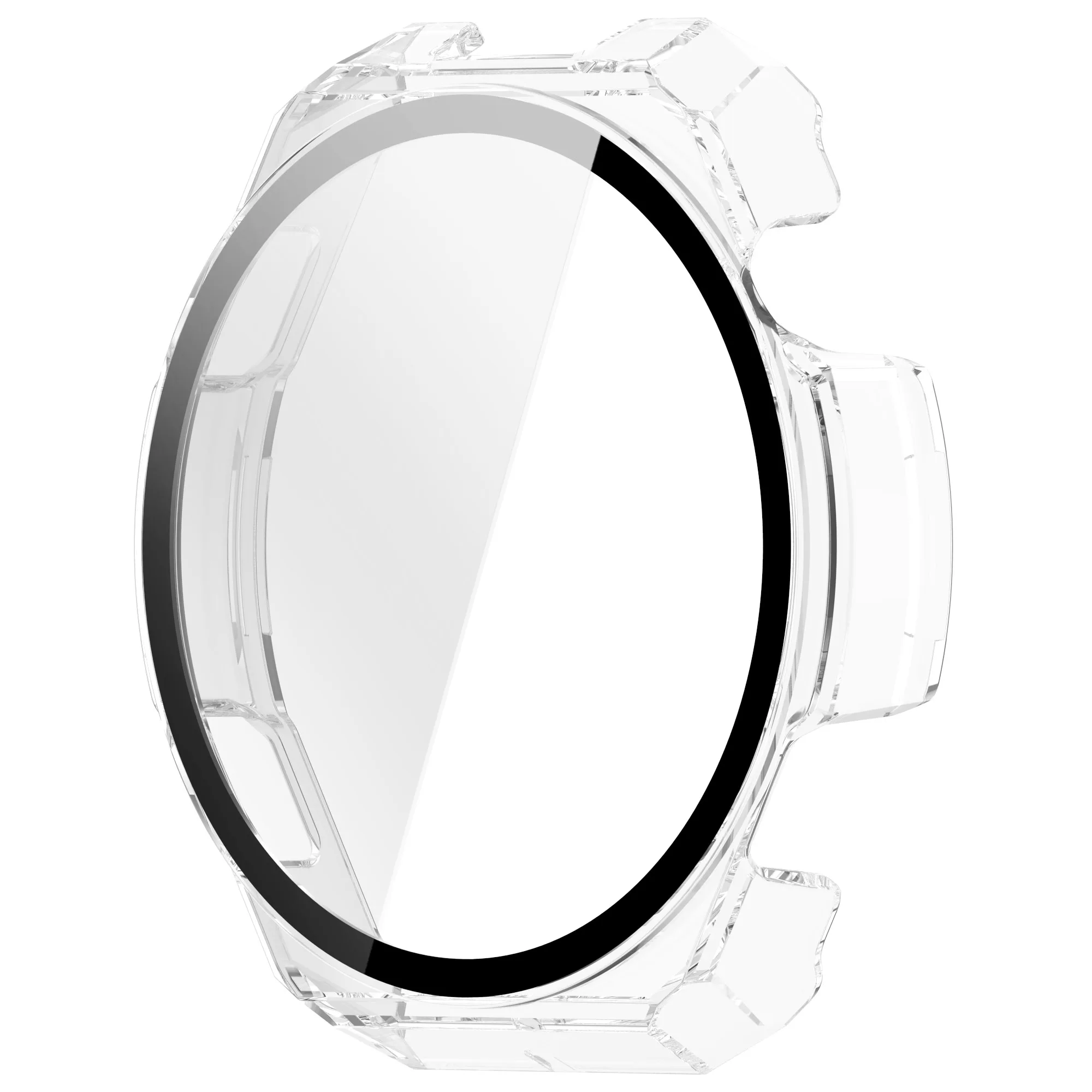 PC Case+Tempered Glass for Amazfit Balance 3 Screen Protector Bumper Cover Integrated Anti-Scratch Shockproof Shell for Balance3