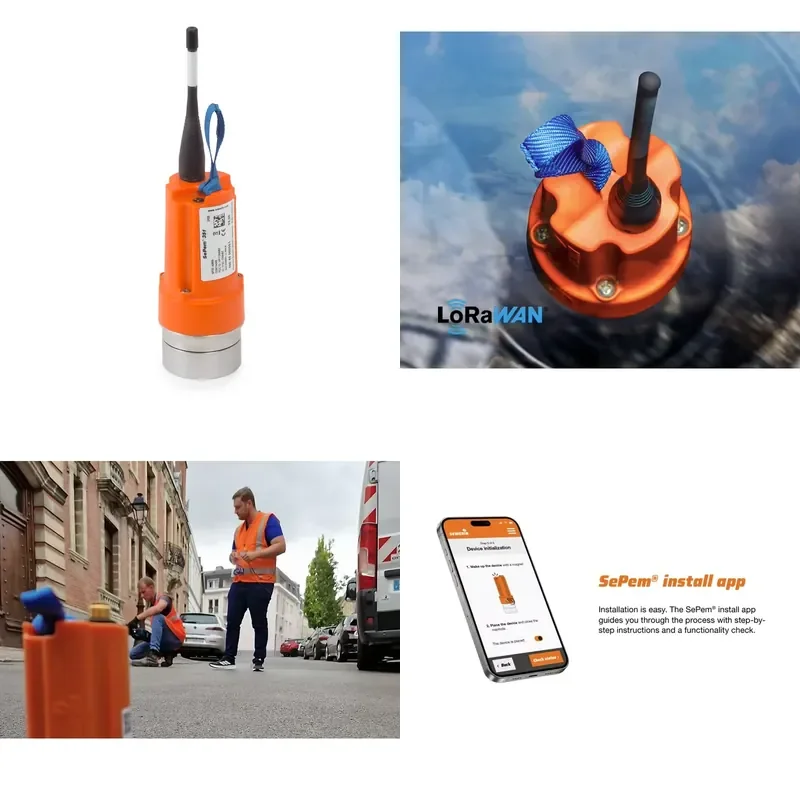 SePem 351 LoRaWAN IoT Fixed Pipeline Noise Logger | Remote Water Supply Network Leakage Monitoring Recorder