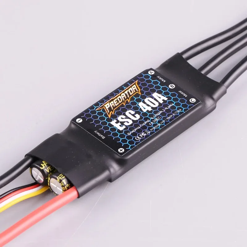 Fms PREDATOR Brushless Esc 40A  Aircraft Model Electric Adjustment 3a Switch Bec Configuration Whit Reverse Thrust Function