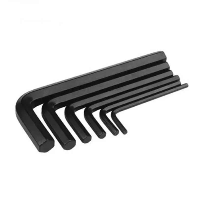 5-10PCS Black Alloy Steel Allen Key 1/20 1/16 5/64 3/32 1/8 5/32 3/16 7/32 1/4 Inch L Shaped Hex Hexagon Key Allen Wrench