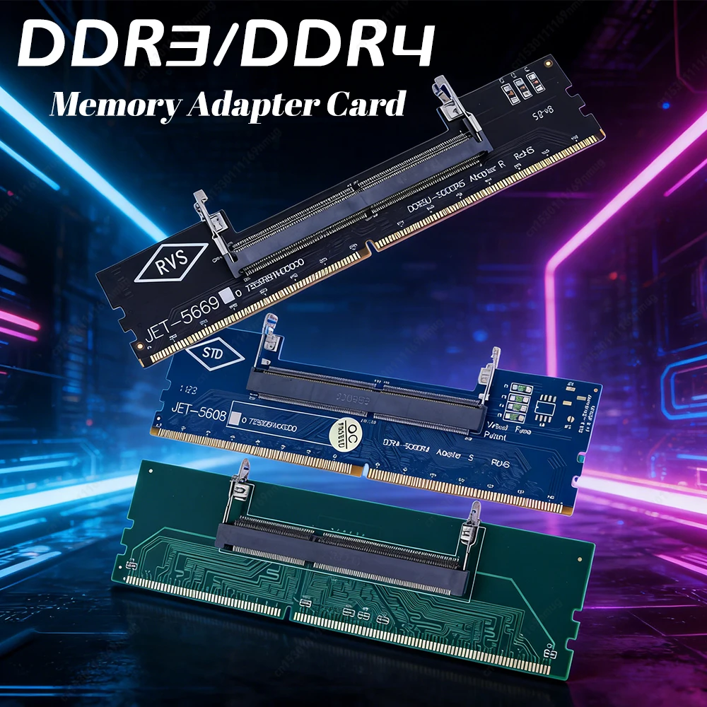 

Адаптер-карта для подключения оперативной памяти ноутбука к настольному ПК: DDR3, DDR4, DDR5