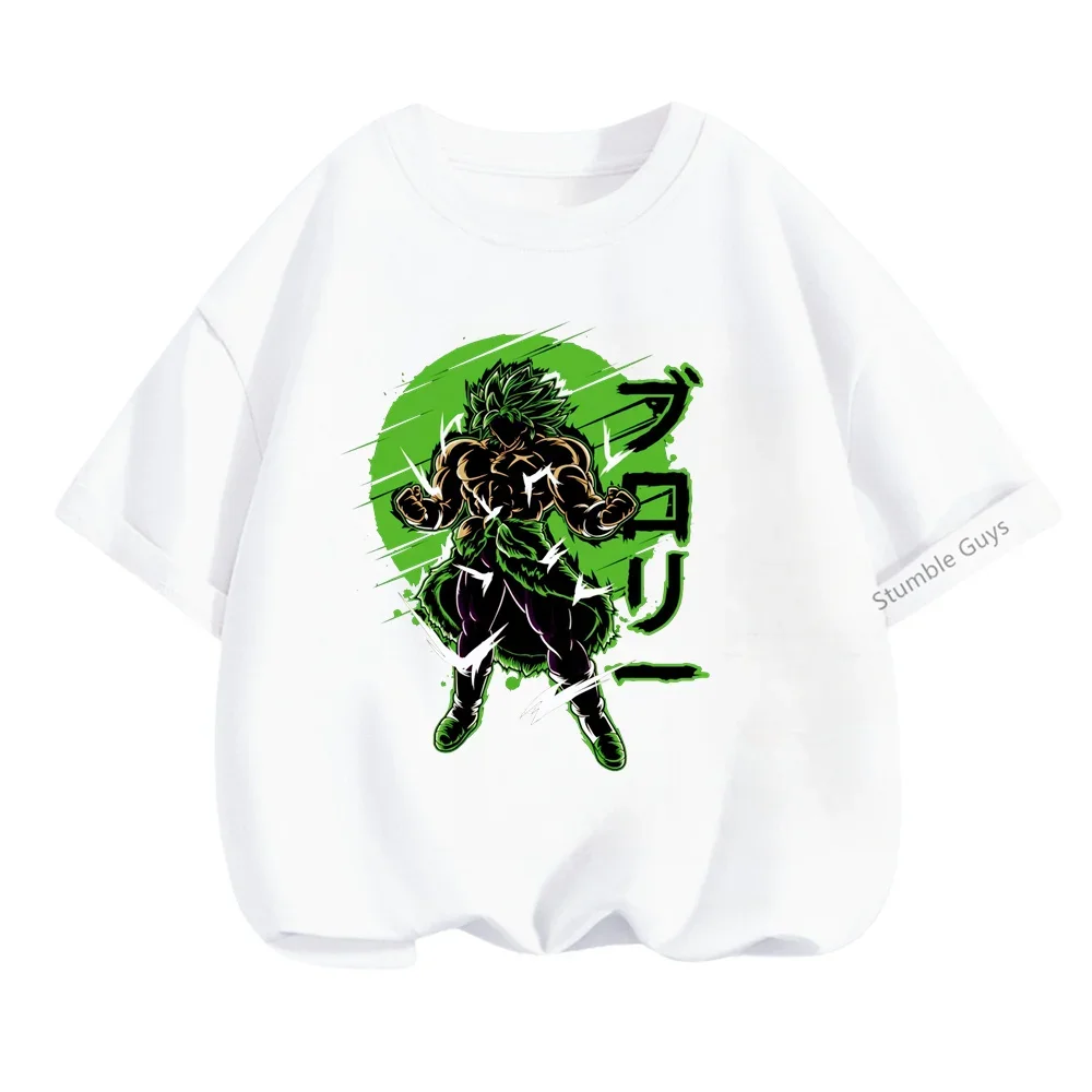 New 3-14 Years Kids Anime Clothes Summer Dragon Ball Tshirt Cartoon Teen T-shirt For Boys Girls Clothing Children Short Sleeves