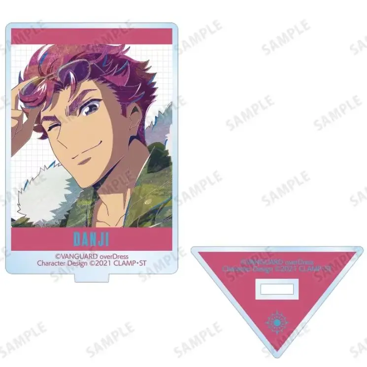 Anime Cardfight!! Vanguard overDress YU-YU rectangle Acrylic Stand Model Plate Keychains Bedroom decoration