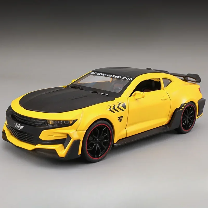 1:24 Chevrolet Camaro Hornisse antike Legierung Sportwagen Modell Sound und Licht zurückziehen Metall Fahrzeug Modell Spielzeug für Kinder Jungen Geschenke