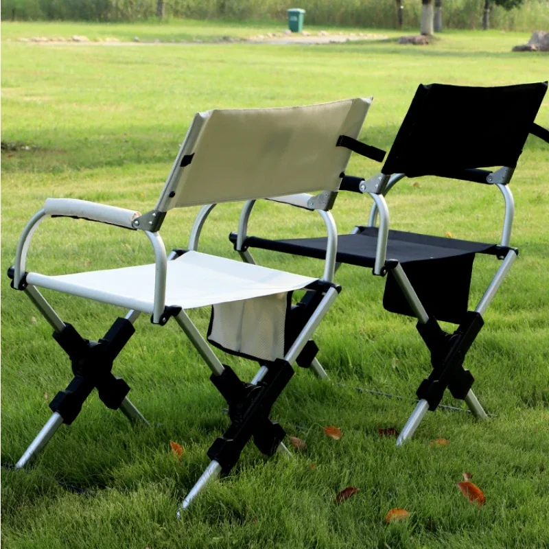 Recommend Simple Modern Ultra Light Aluminum Alloy Folding Fishing Chair Small And Portable Outdoor Camping Back Leisure Chai