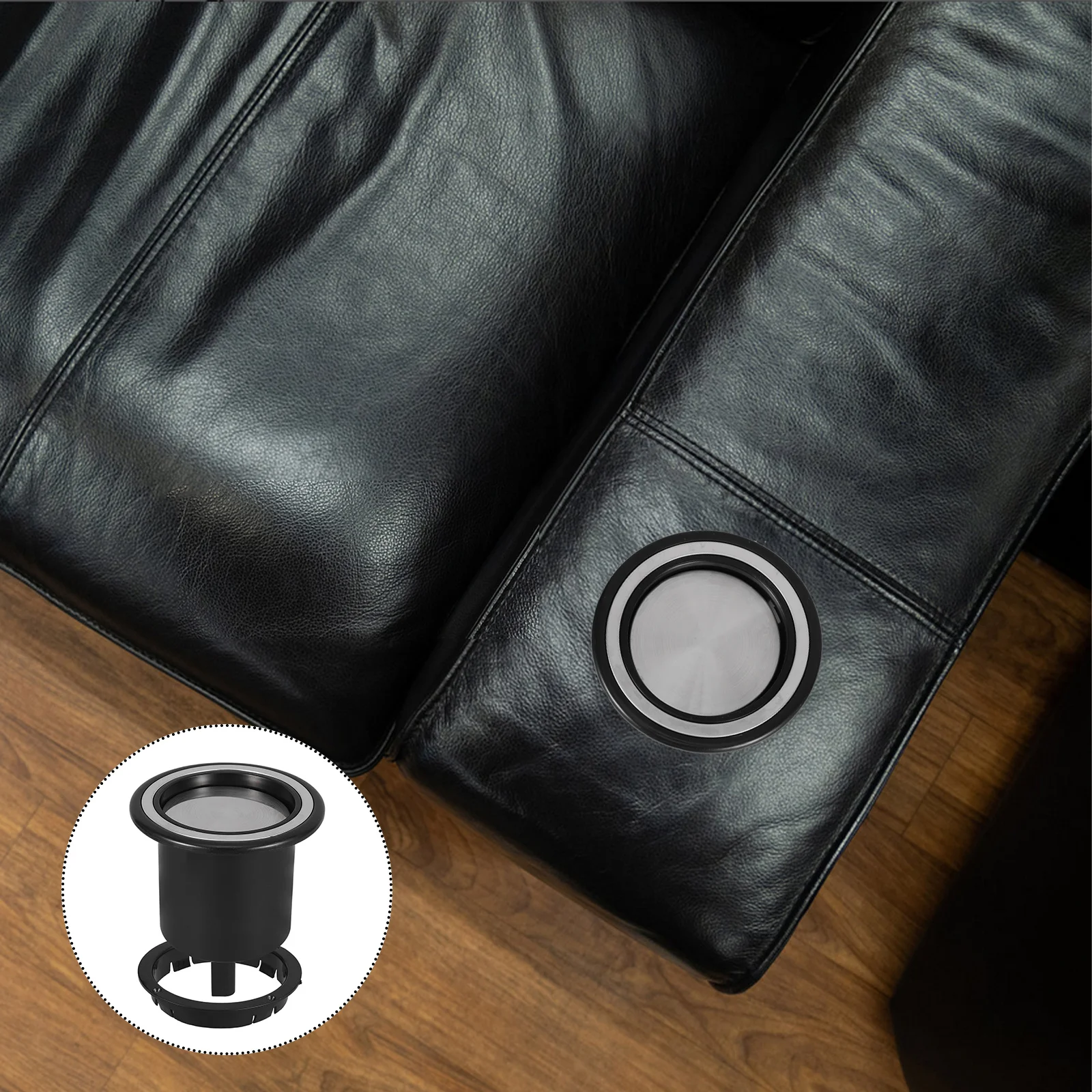 

Tea Table Pop Up Cup Holder Automatic Elevating Drink Rest For Home Office Sofa Boat Rv Portable Anti-Spill Beverage