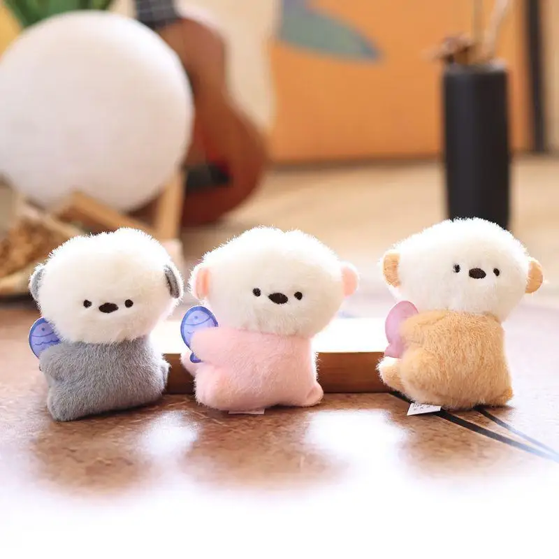 ตุ๊กตาหมีน้ำการ์ตูนขนาด 10 ซม. พวงกุญแจตุ๊กตาสัตว์น่ารัก ของตกแต่งกระเป๋า ของขวัญวันเกิด