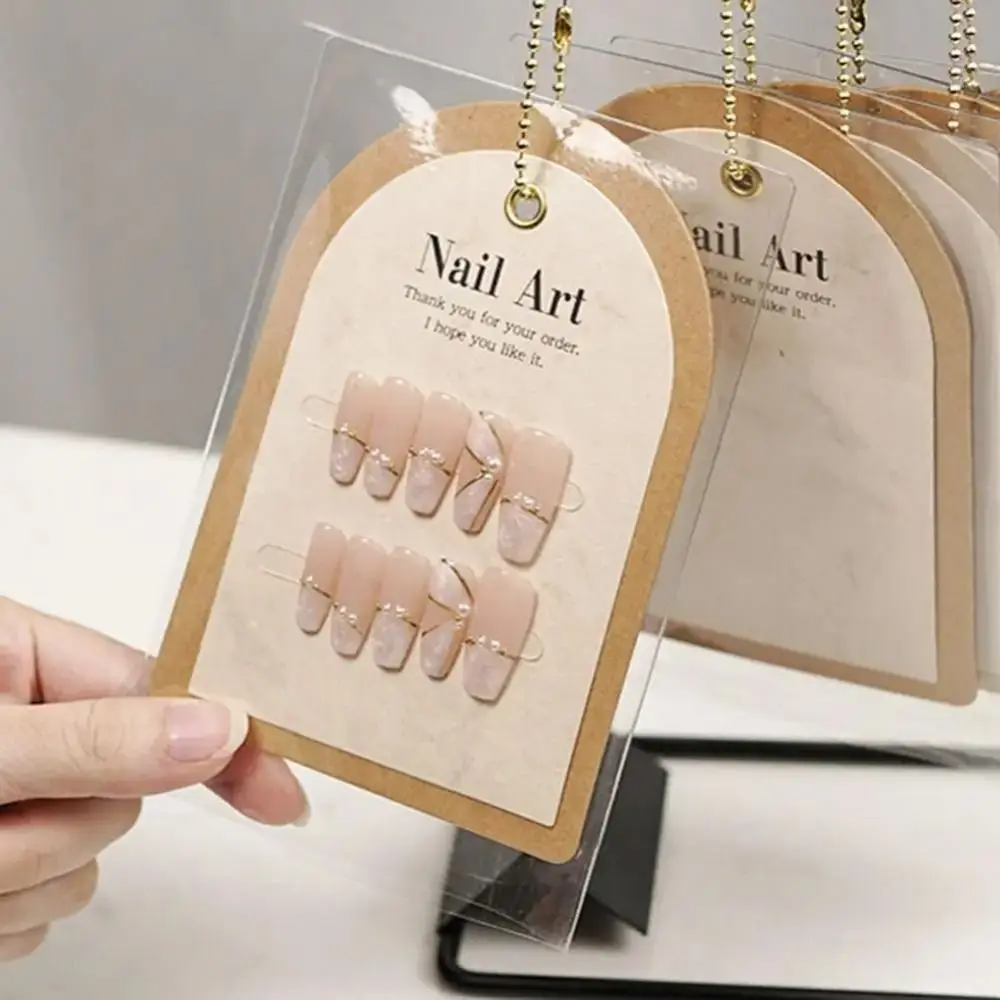 With Dustproof Bag Wear Nail Art Display Cards Ins Style Light Luxury Nail Art Background Card Reusable Stylish