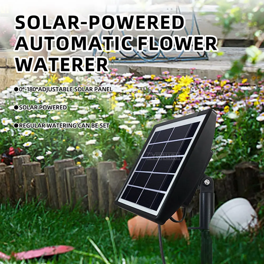 A Timed Watering Wonder: Drip Irrigation System, Garden Timed Sprinkler, Micro-Spray Kit—Solar-Powered Automatic Watering System