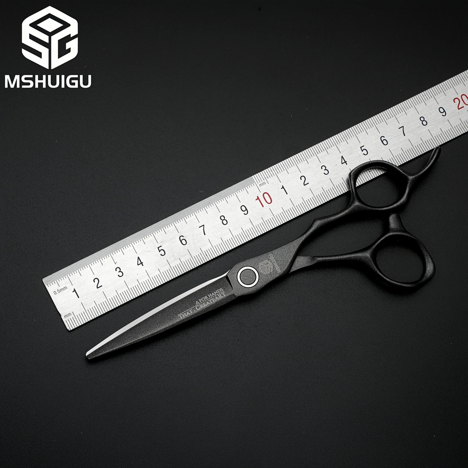 MSHUIGU VG10 مقص حلاق احترافي لصالونات التجميل مقصات رفيعة متعددة الوظائف مقاس 4-7 بوصة مناسبة لقصات الشعر والعائلة والصالونات #5