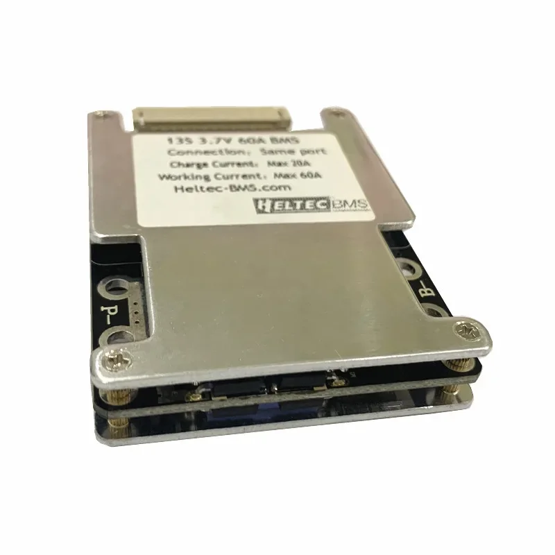 48V BMS 13S 60A Keseimbangan 3.7V Li-ion Baterai Papan untuk 48V Sepeda Listrik dan Listrik alat Dalam 1200W