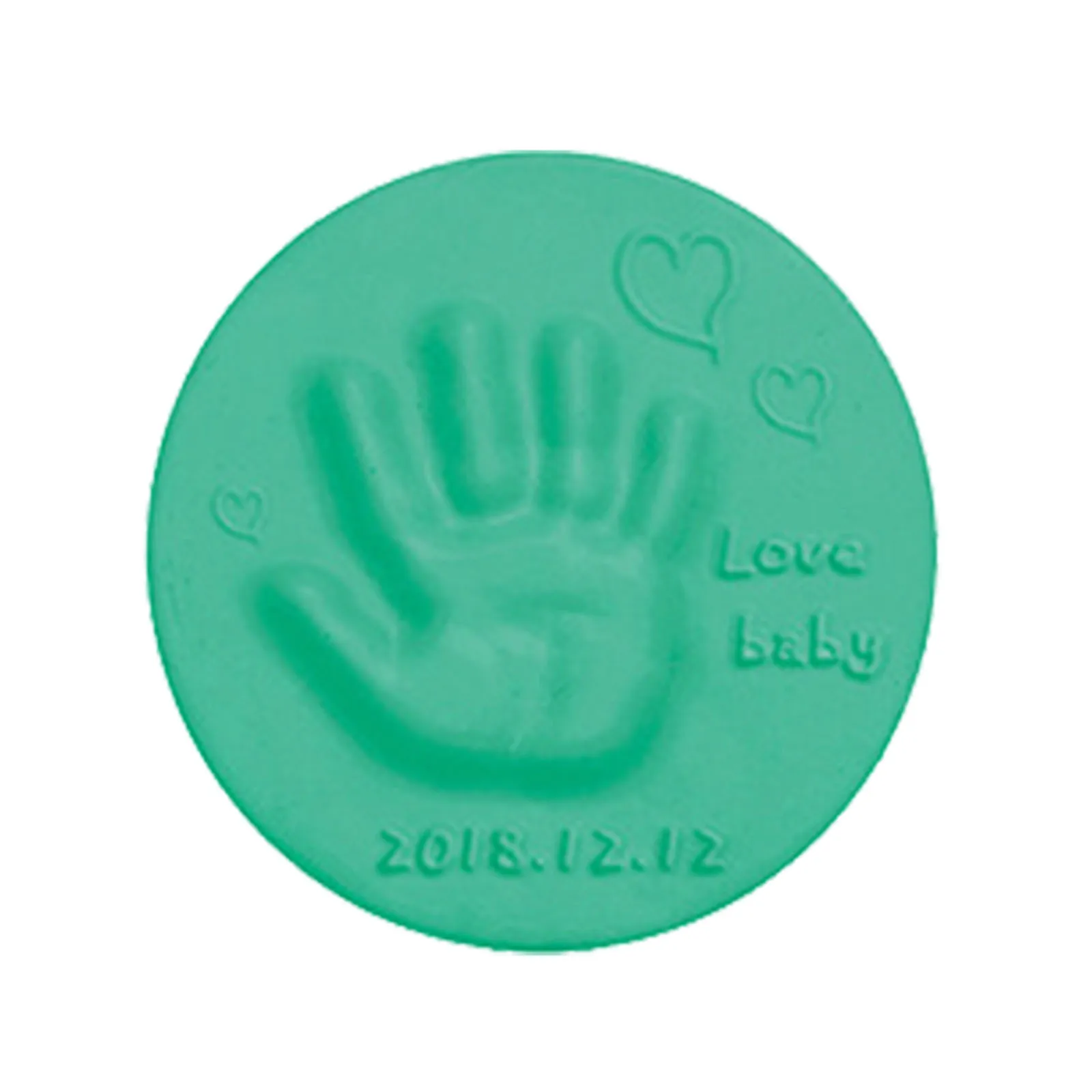 Baby Handprint Casting Kit, Inkpad Mão Pai-Filho, Impressão digital, Secagem a ar, Argila macia, Brinquedos para crianças, 50g