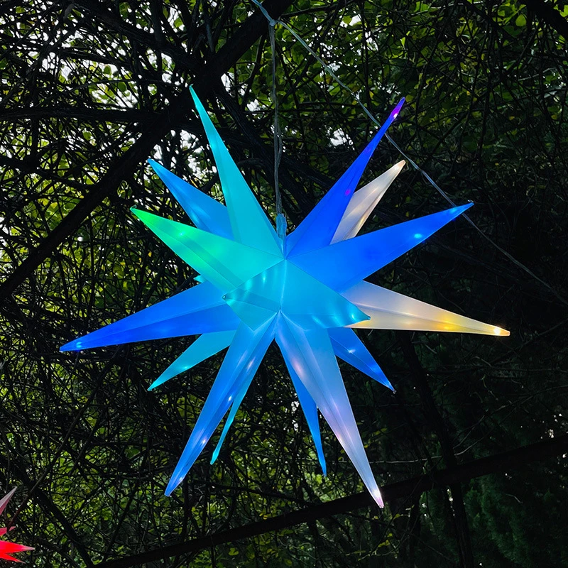 Pop inteligente led rgb estrela luz, bluetooth app controle luzes da noite, lâmpada de ponto de cor mágica para presente festa quintal árvore acampamento casa d