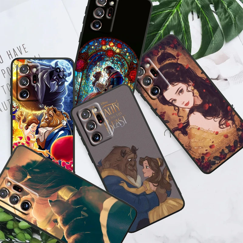 

Princess Belle Disney Cartoon For Samsung Note 20 10 Ultra Plus A31 A14 A12 A70 A34 A25 A04 A05 A15 A24 5G Black TPU Phone Case