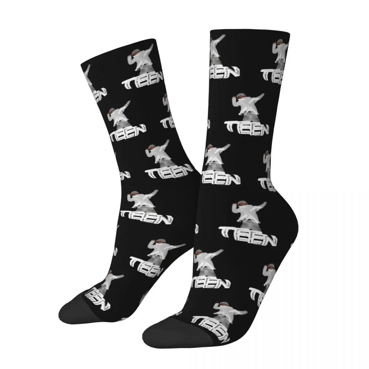 

Hip-hop Ken Carson Krazy Mob Sports Socks Polyester Crew Socks for Women Men Sweat Absorbing