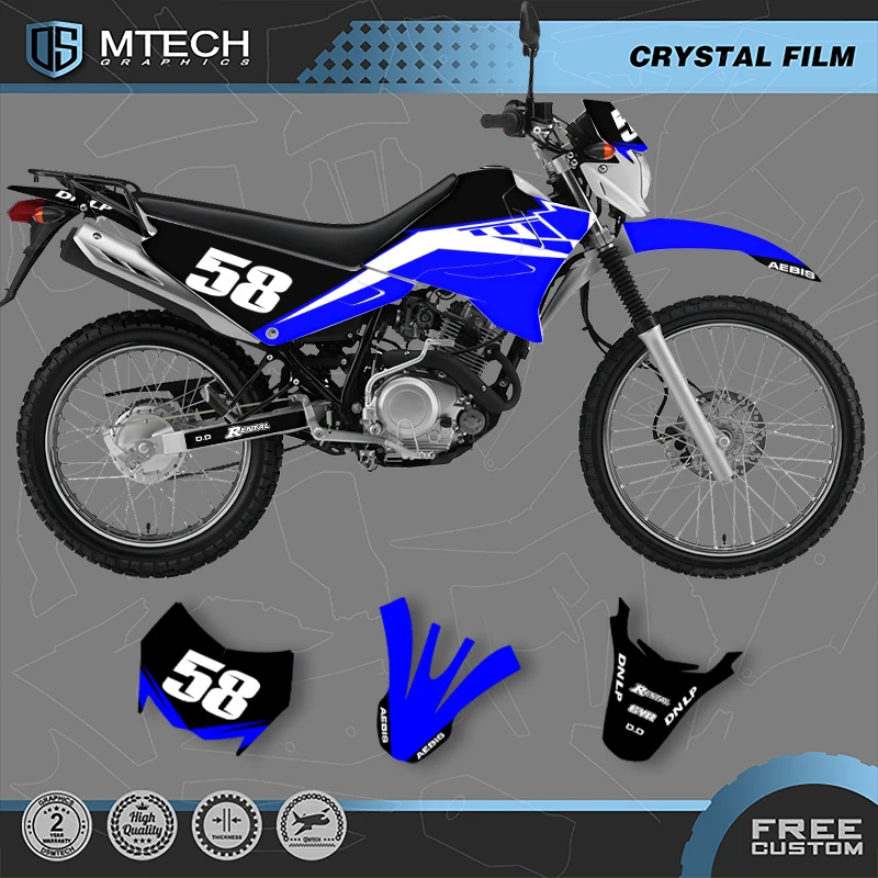

DSMTECH Custom Motorcycle Graphics Enduro Decals Stickers Kits For YAMAHA XTZ125 004