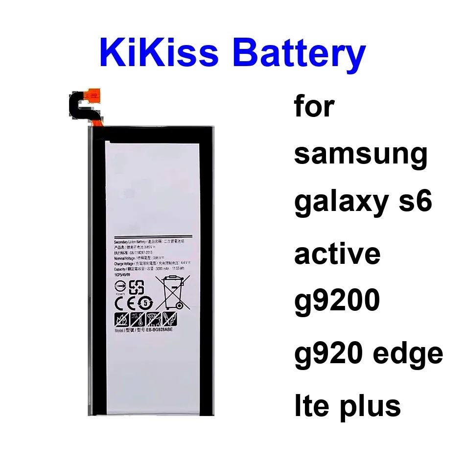 

Аккумулятор EB-BG925ABE EB-BG925ABA EB-BG920ABE EB-BG890ABA 2550-3500 мАч для Samsung Galaxy S6 Active G9200 G920 Edge Lte Plus
