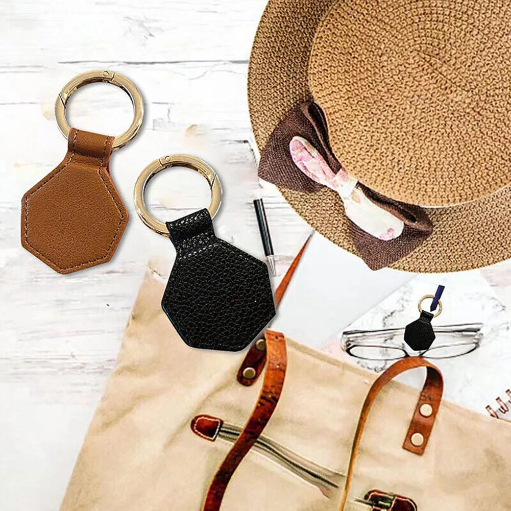 Magnetic Hat Cap Clips PU Leather Clips For Traveling Bags Magnetic Hat Keeper Backpack Luggage Essentials Bag Hat Holder