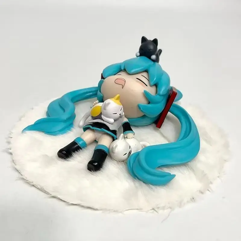 Figurine d'action de dessin animé Hatsune Miku, ornement de bureau Kawaii, Collection de décoration de châssis, modèle de Statue, jouets, cadeaux Surprise