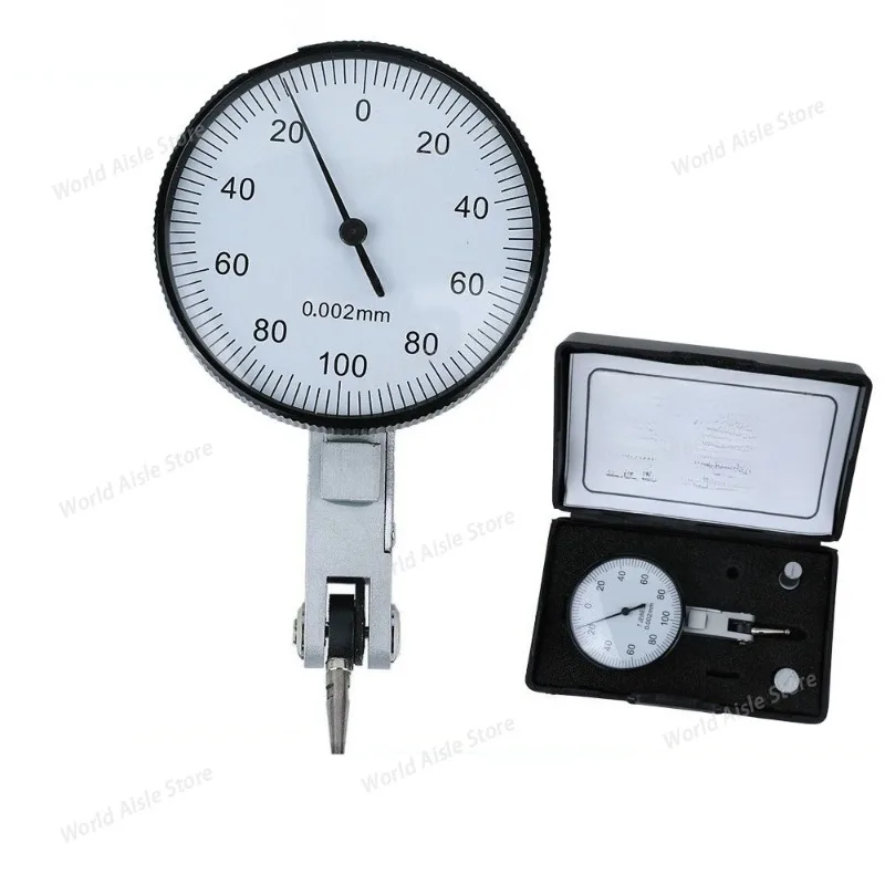 Dial Test Indicator 0.002 Mm Shockproof Dial Indicator Gauge with Ruby Probe Dial Test Indicator Gauge Measure Gauge Tool