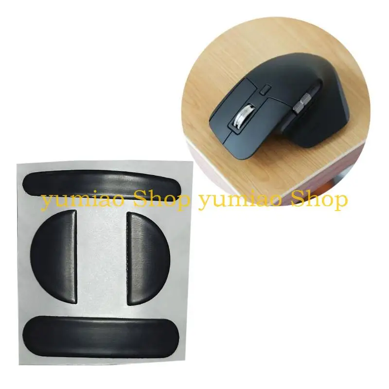 587B 1 conjunto adesivos mouse pretos para MX 3 contém 1 almofada desinfetante