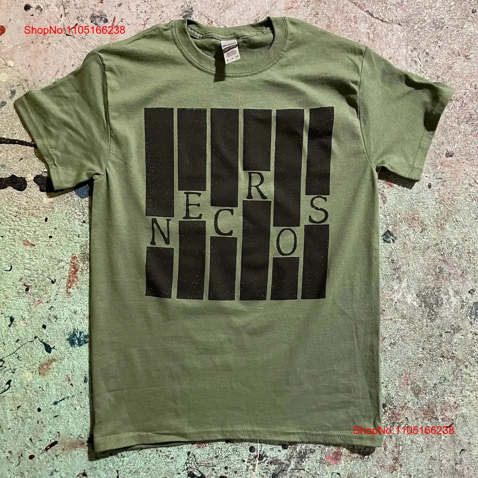 Necros T Shirt S 2X Screen  vintage Washed graphic designer clothes homme fashion Comfortable streetwear Slightly Stylish