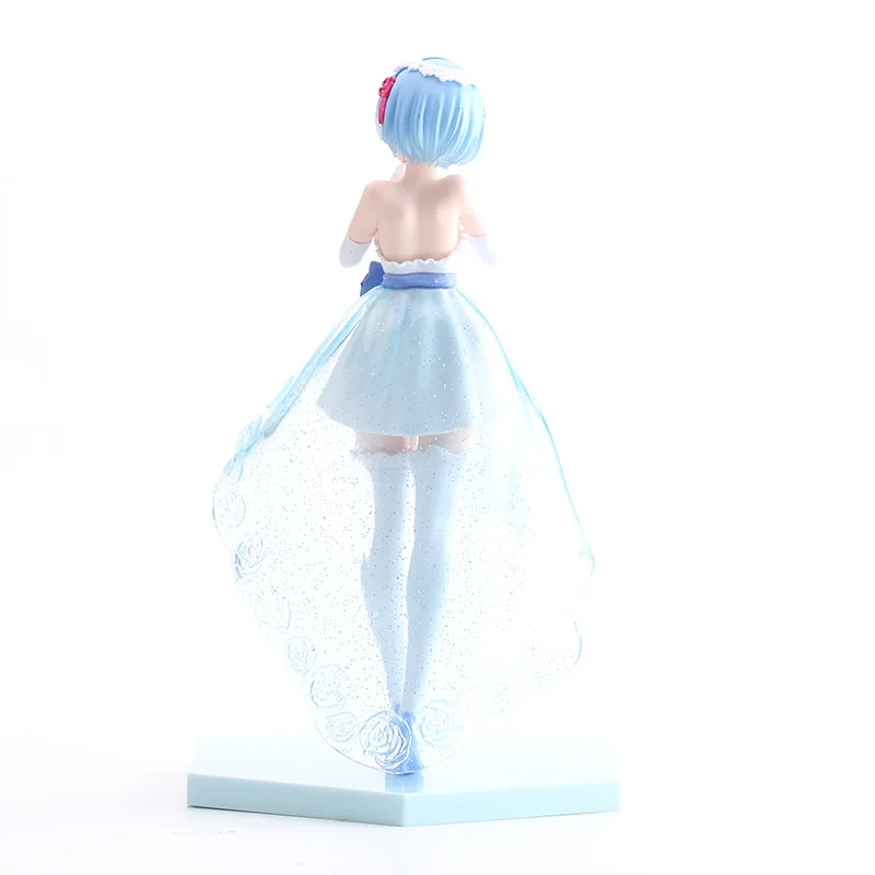 Anime Rem Figure Wedding Dress Crystal Dress Dress Up Figure Re:Zero kara Hajimeru Isekai Seikatsu Model Toy Action Figure