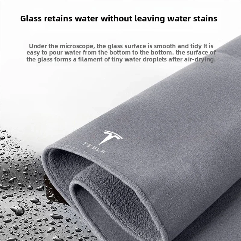 

Бархатное коралловое флисовое полотенце для чистки салона автомобиля для Tesla Model 3 Roadster Model S Model X Model Y