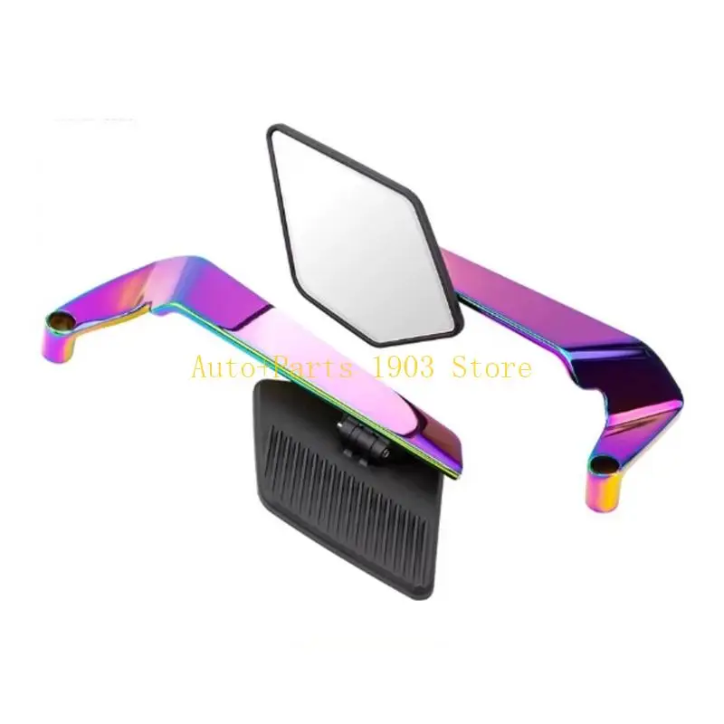 E21C Vibration Proof Motorcycle Rearview Mirror Expanded Visual Glares Resistant Mirror Effortlessly Setups