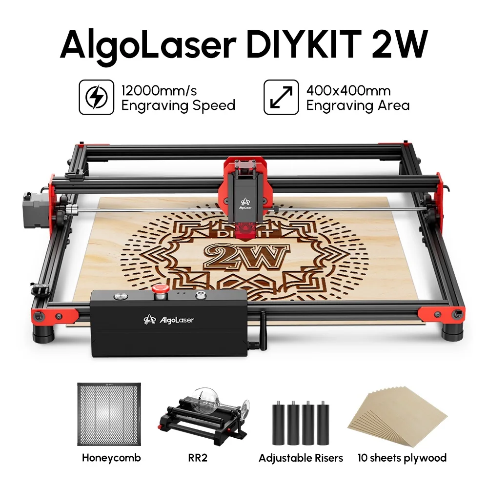 Algolaser DIY-KIT Laser Graving Engraving Cutting Machine Diode Wood Engraver Desktop Metal Cutter Woodworking Tools Leather DIY