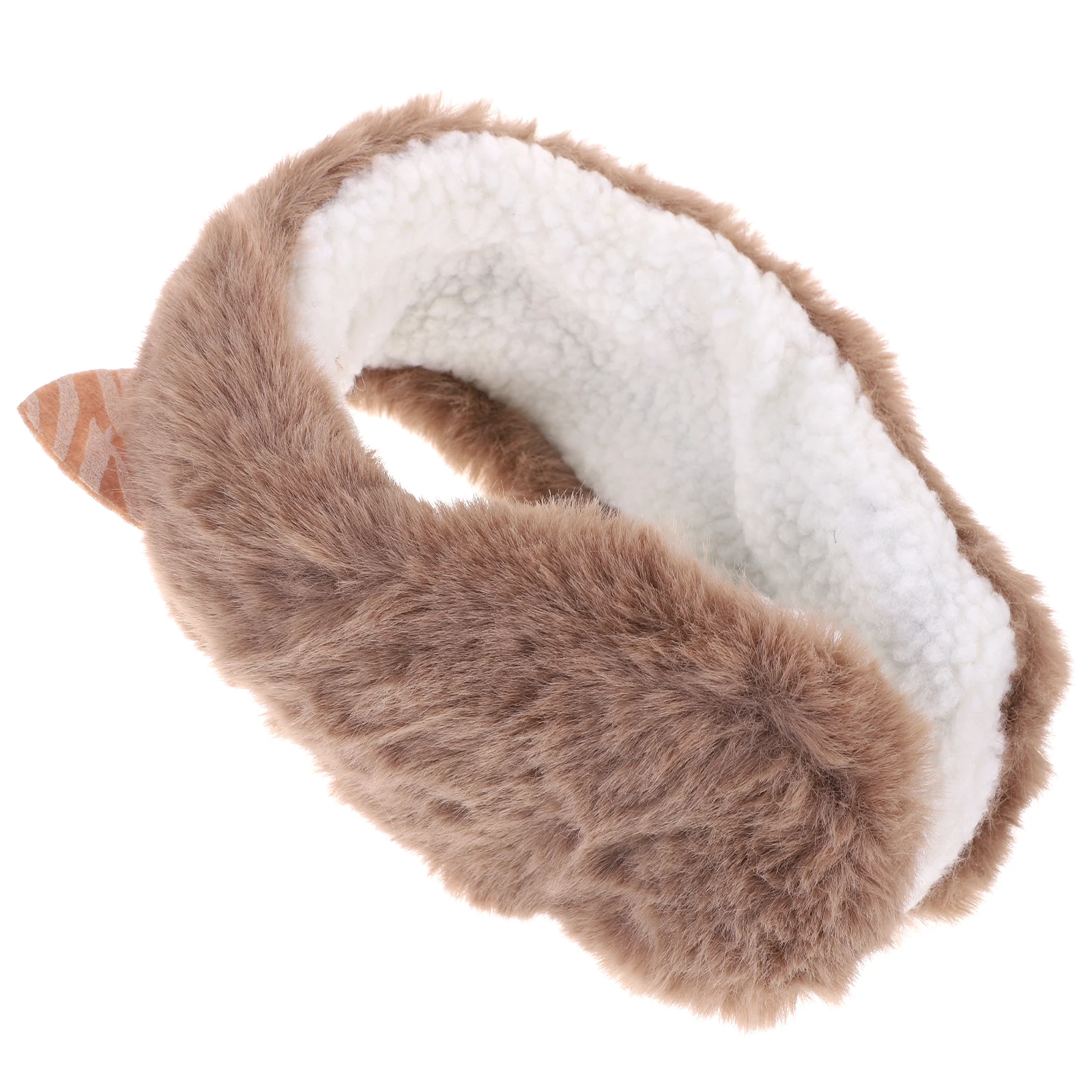 Orejeras con orejas de gato ry cubierta peluda invierno al aire libre mujeres fundas plegables para clima frío